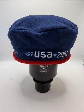 NEW Roots USA 2002 Olympic Team Fleece Beret Hat Womens One Size